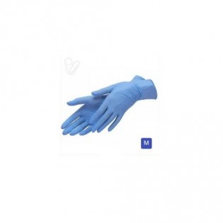Купить Перчатки нитриловые не опудр. M (100 шт) синяя ( без НДС) XINGYU по низким ценам