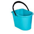 Ведро пластиковое (14л) прямоугольное, хозяйственное, без крышки, цвет Микс