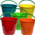 Ведро пластиковое (5л) круглое, пищевое, с пласт. ручкой, мерное, без крышки  MIX