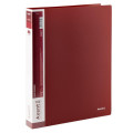 Папка пласт. А4 4 кольца, карман, бордовая 1208-04-А