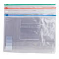 Папка пласт. А5 на молнии zip-lock, прозр. MIX BM.3947-99