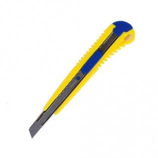 Купить Нож канцелярский  (9мм) желто-голубой BM.4602 по низким ценам