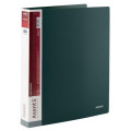 Папка пласт. А4 4 кольца, карман, зеленая 1208-05-А