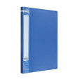 Папка-cкоросшиватель А4 (CLIP А) пластик. синяя BM.3406-02