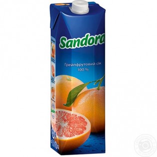 Купить Сок Sandora грейпфрутовый, (950мл) по низким ценам