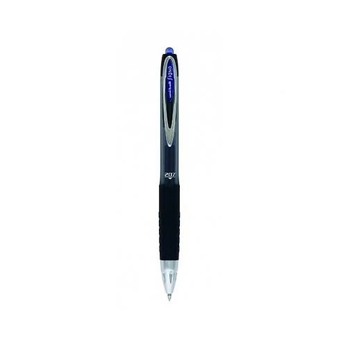 Купить Ручка гелевая автомат. (0.7) синяя с гриппом Signo 207 UMN-207.Blue по низким ценам