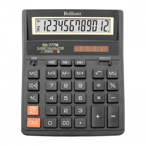 Купить Калькулятор 12 разр. бухгалтерский BS777-BK (159x205x31) по низким ценам