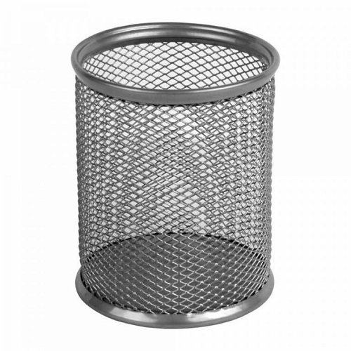 Купить Подставка-стакан для ручек, метал, круглая серебряная Ах2110-03/21-A по низким ценам