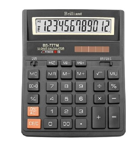 Купить Калькулятор 12 разр. бухгалтерский BS777М (159x205x31)  по низким ценам