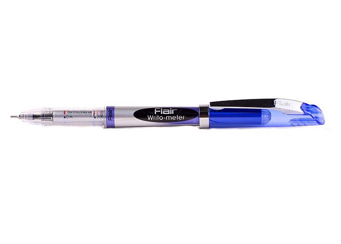 Купить Ручка масляная (1,0) синяя Flair 743 BL Writometer (10км ) по низким ценам