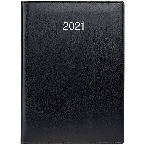 Купить Ежедневник, А5, 2021 = черный 