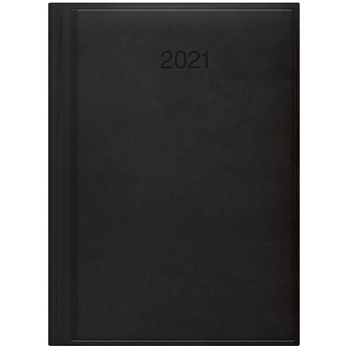 Купить Ежедневник, А5, 2021 = черный 